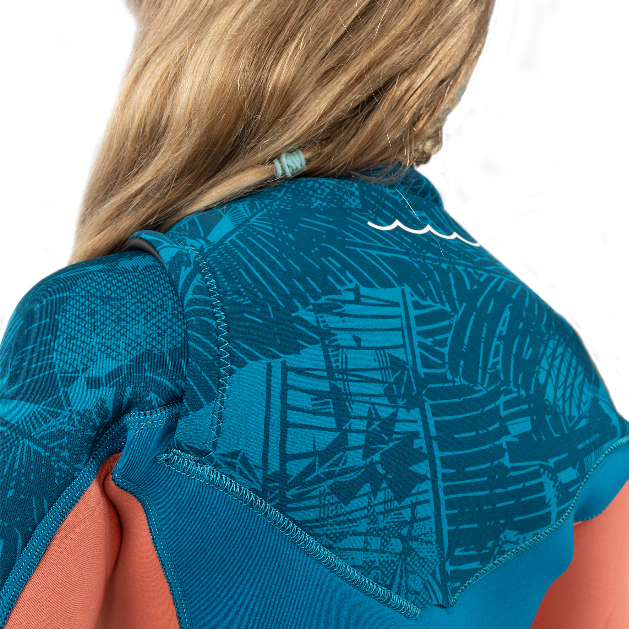 2025 Gul Junior Response Echo 3/2mm Chest Zip Wetsuit RE1329/C2 - Teal / Coral